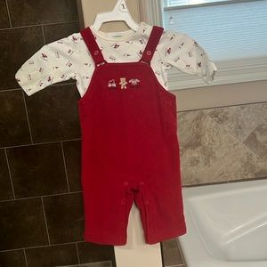 Gymboree mitten, hat, and sweater overall set.  3-6mo
